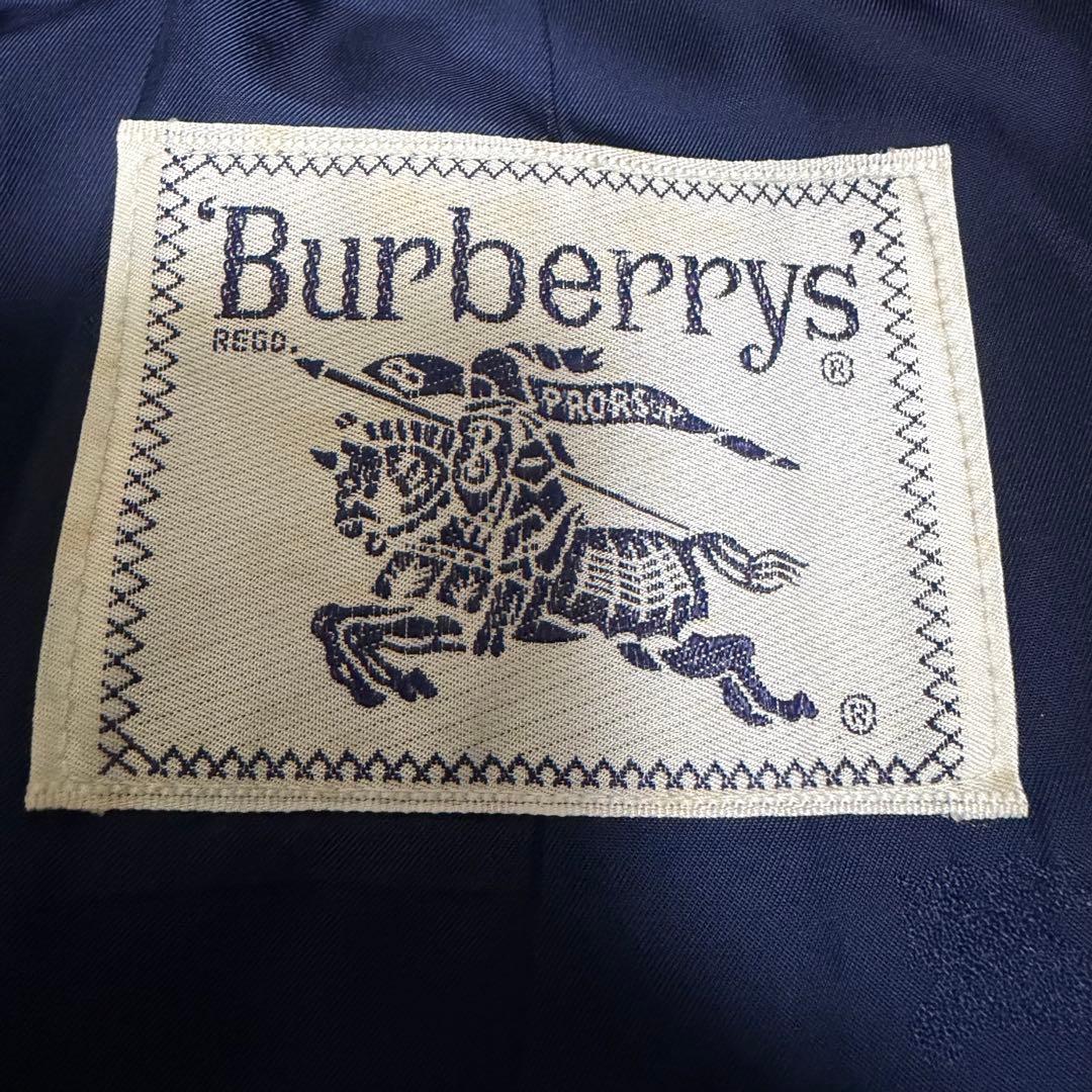 美品✨バーバリーズ ロングコート カシミヤ混 ネイビー ベルト付