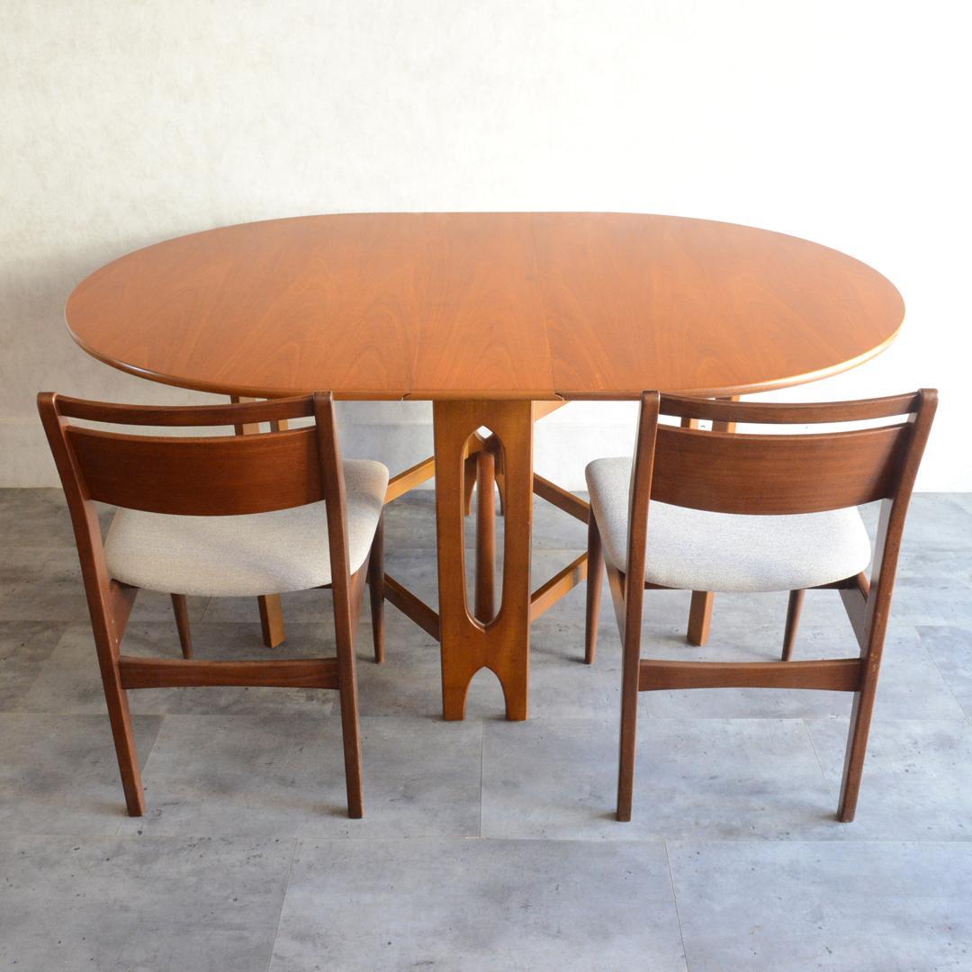 Jentique イギリスヴィンテージ ゲートレッグダイニングテーブル オーバル