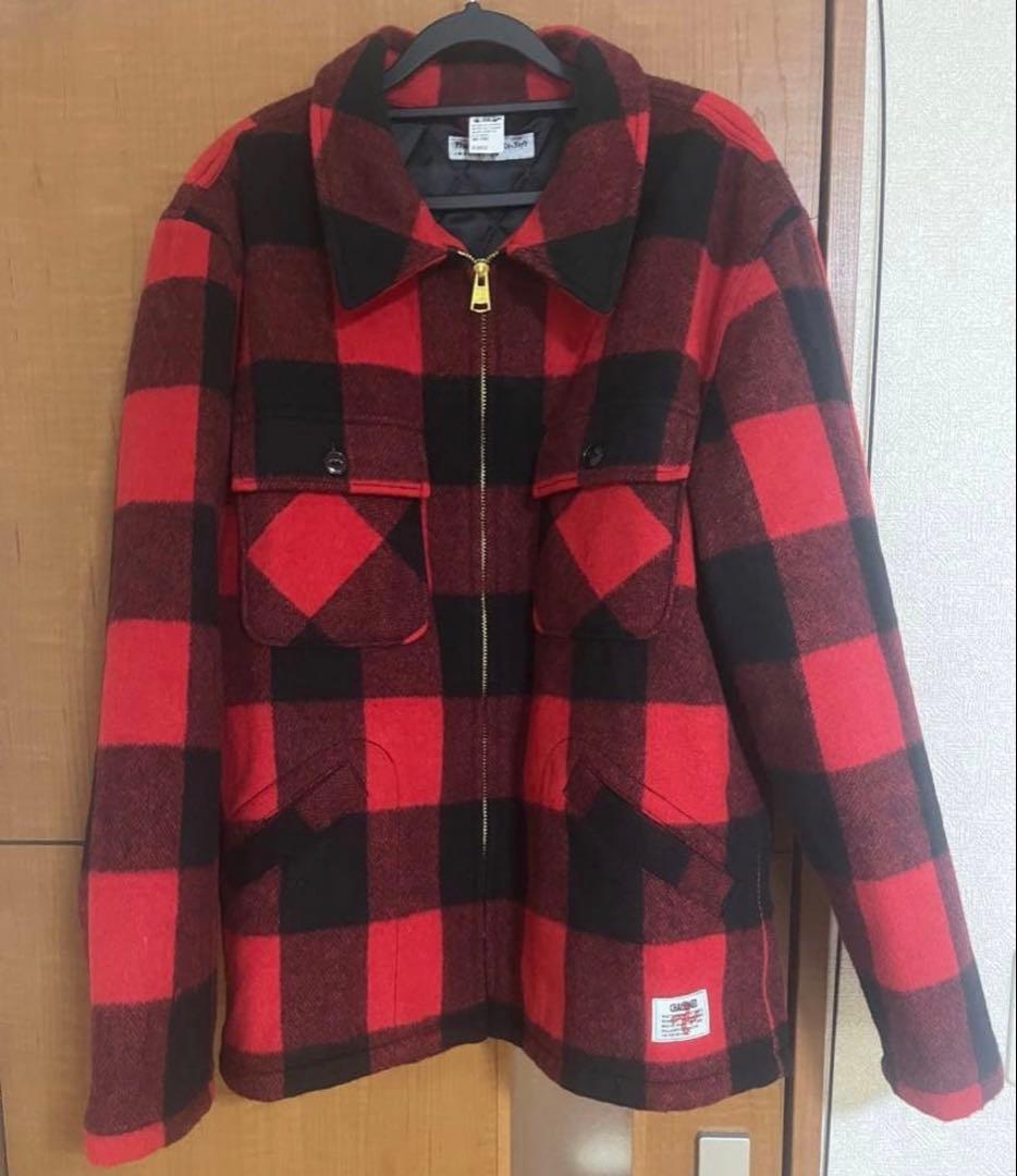 ほ*ん様 チャレンジャー18AW バッファローチェック柄ウールワークジャケット長