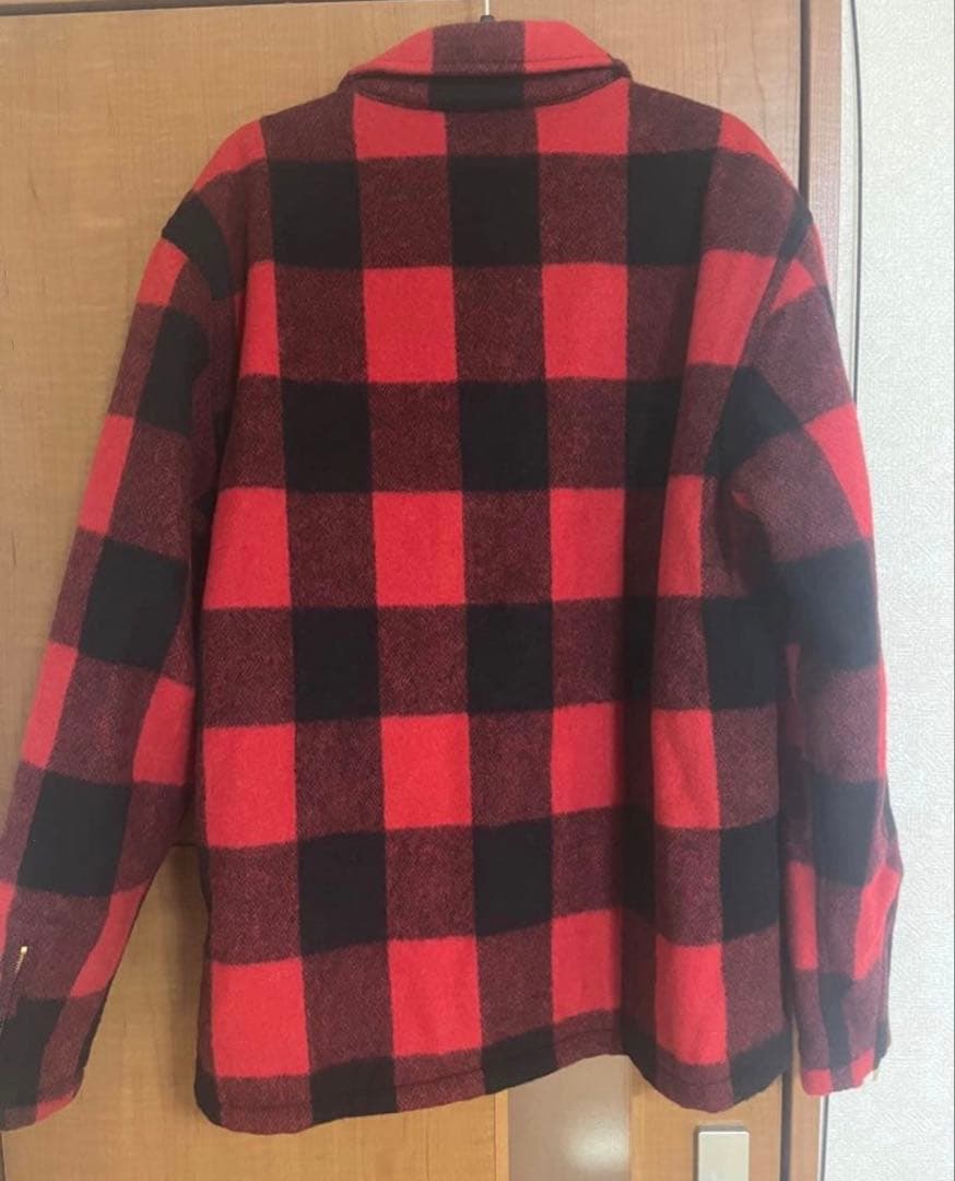 ほ*ん様 チャレンジャー18AW バッファローチェック柄ウールワークジャケット長