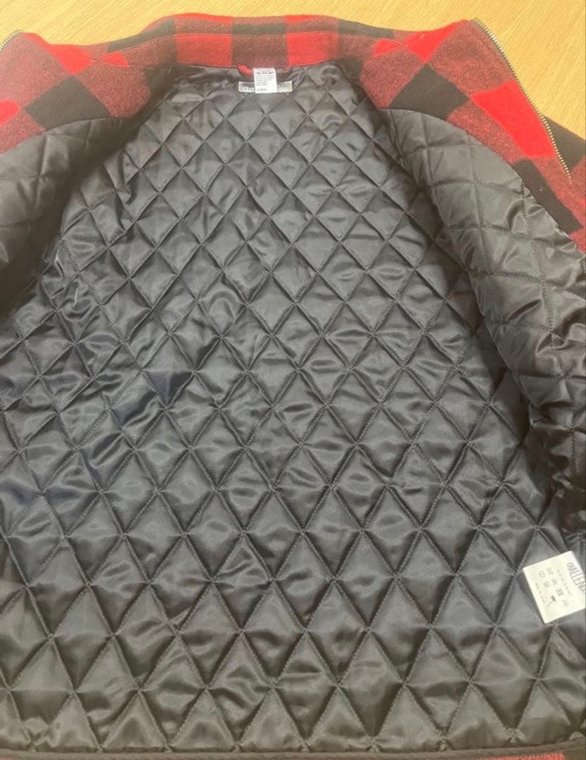 ほ*ん様 チャレンジャー18AW バッファローチェック柄ウールワークジャケット長