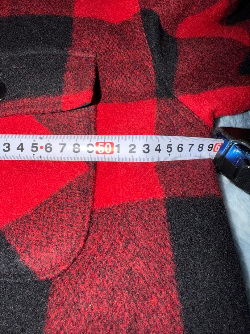ほ*ん様 チャレンジャー18AW バッファローチェック柄ウールワークジャケット長