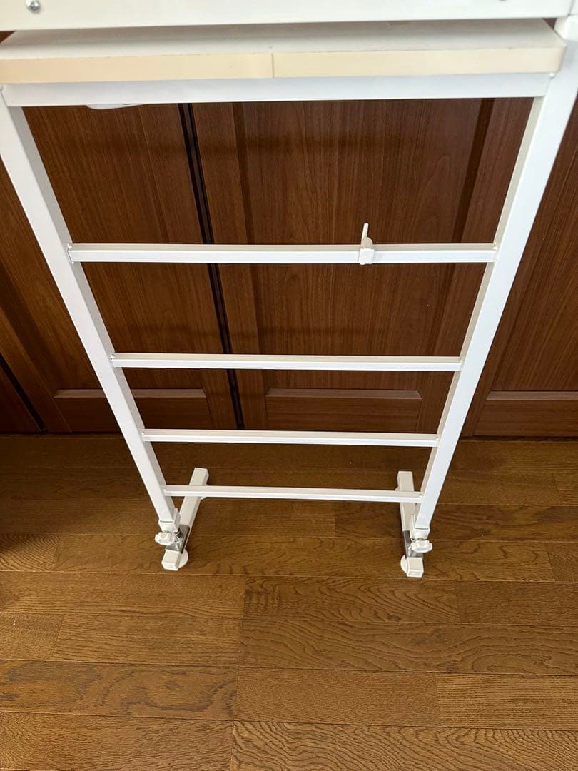 メイク　化粧台　美容室　エステサロンミラー　シェルフ　ホワイト