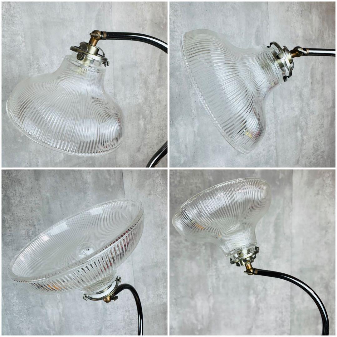 フロアスタンドライト ガラスシェードランプ アンティーク調 レトロ 間接照明