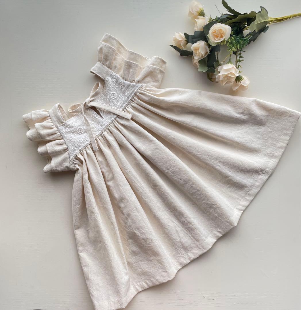 keroponページ　コットンレースダブルフリルワンピース&セットアップ