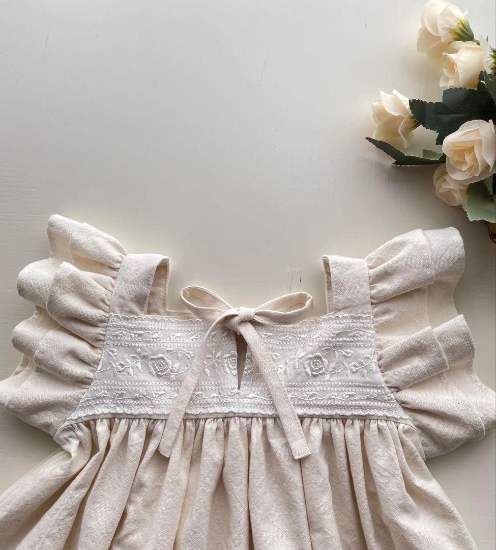 keroponページ　コットンレースダブルフリルワンピース&セットアップ