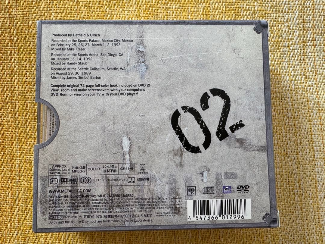 完全生産限定盤★極美品　メタリカ／ライブ・シット　CD3枚＋DVD2枚