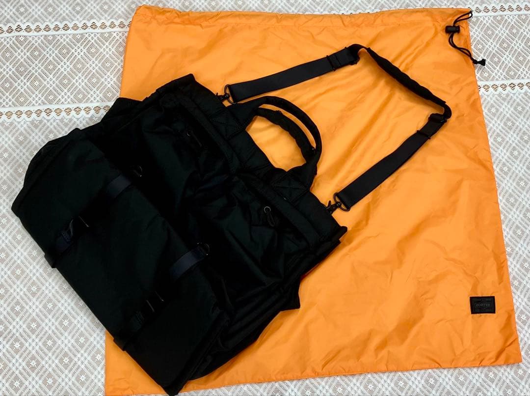 ら*ア様 PORTER/吉田かばん◆ブラック トートバッグ◆片