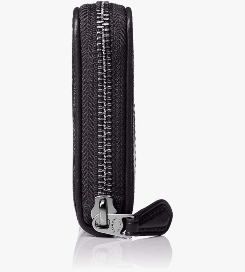 新品未使用COACHラウンド長財布ファスナーシグネチャー