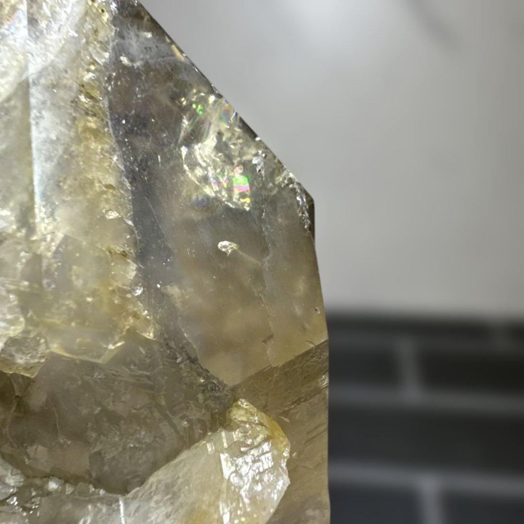 最高級　ヒマラヤ水晶 マニハール産 原石 ポイント 台座付き