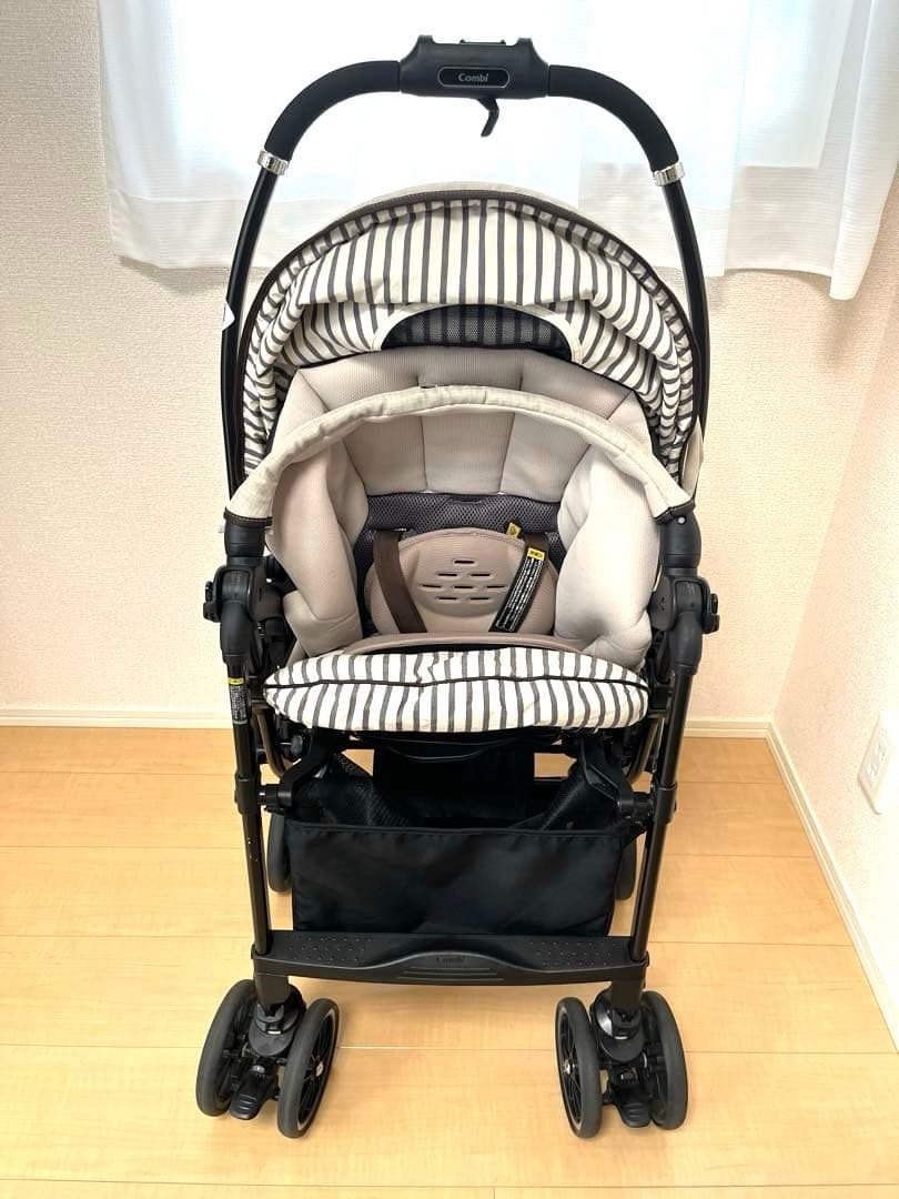 【美品】コンビ ホワイトレーベル スゴカルα 4キャス エッグショック HT