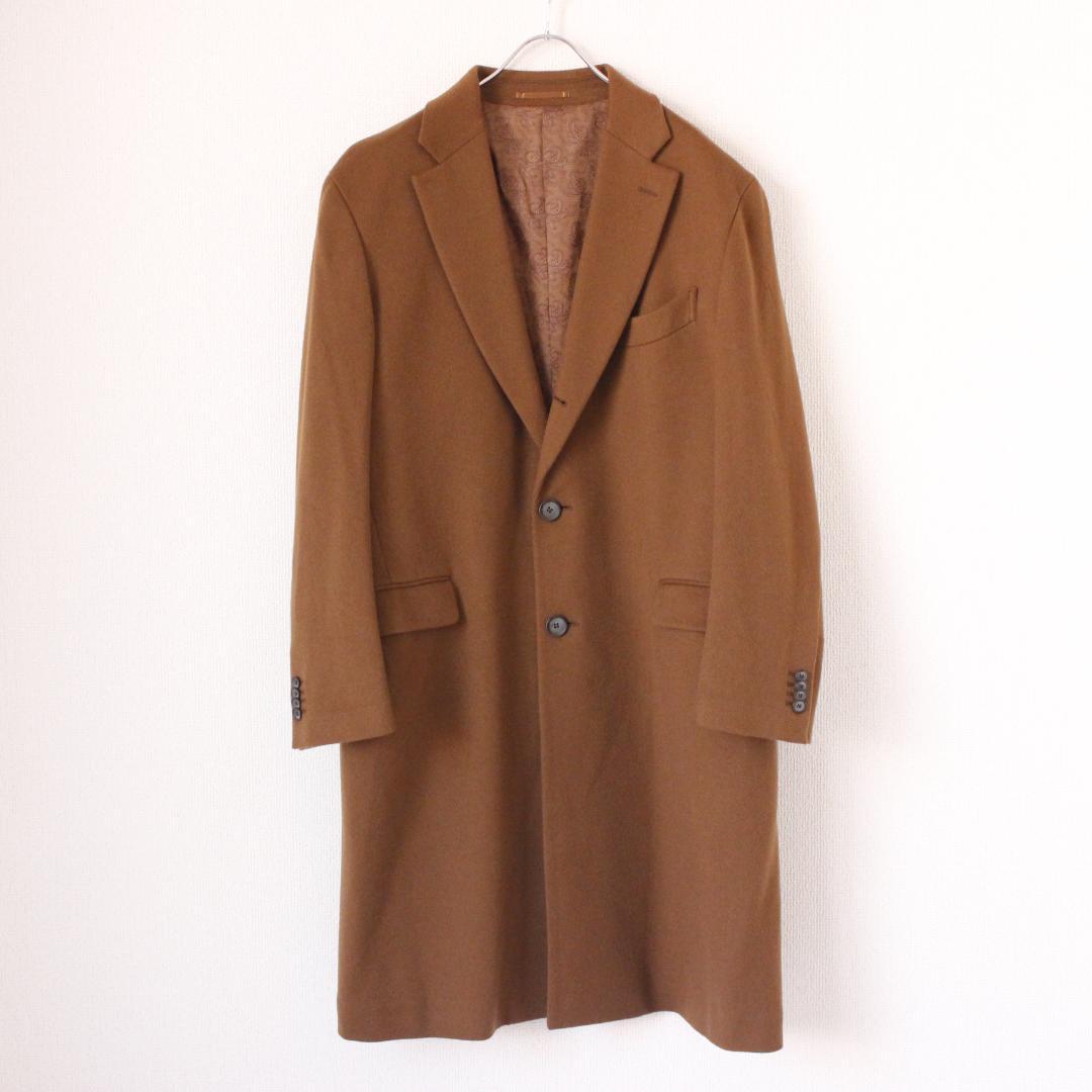 銀座グローバル ゼニア生地 カシミヤ100% チェスターコート Lサイズ