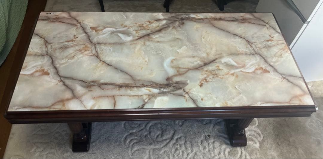 値引き交渉可　カリモク家具 センターテーブル 大理石模様