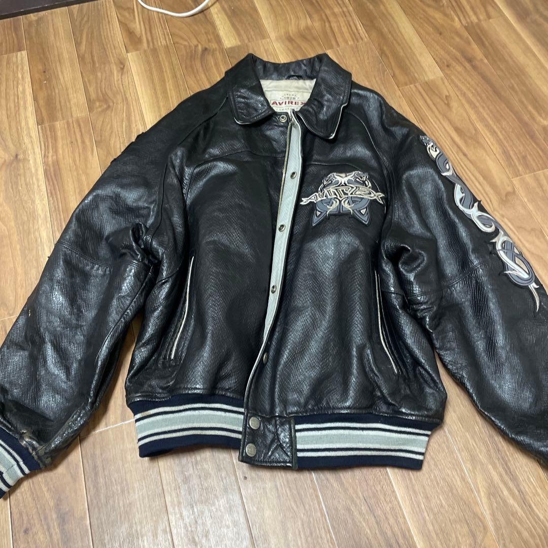AVIREX Snacksの本革レザージャケット