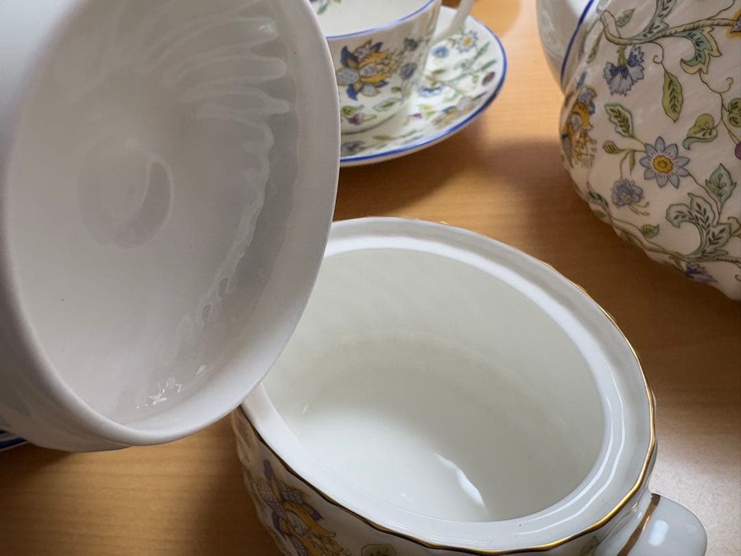 ミントン　花柄ティーセット 陶器製