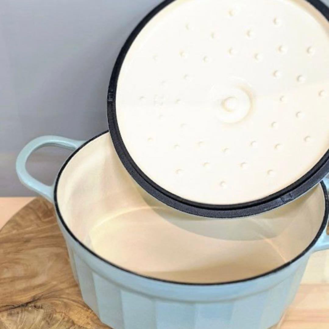 バイディーム　ホーロー鍋　鋳物ホウロウ鍋　パープル　ストウブ　時短料理