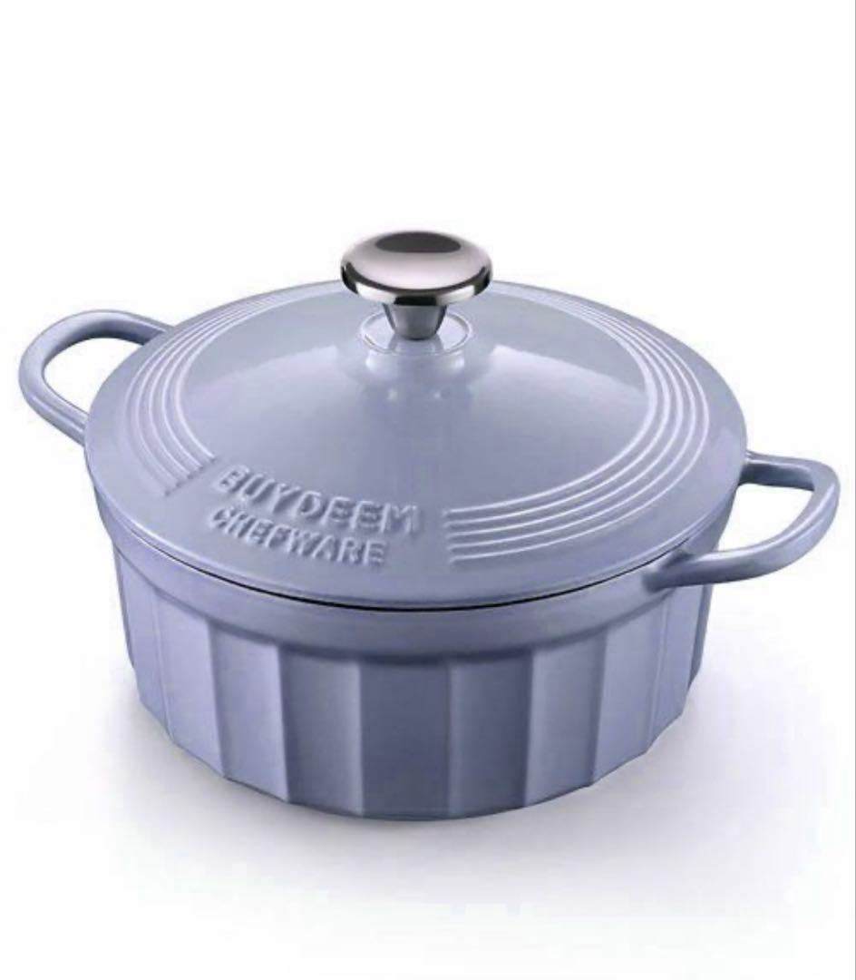 バイディーム　ホーロー鍋　鋳物ホウロウ鍋　パープル　ストウブ　時短料理