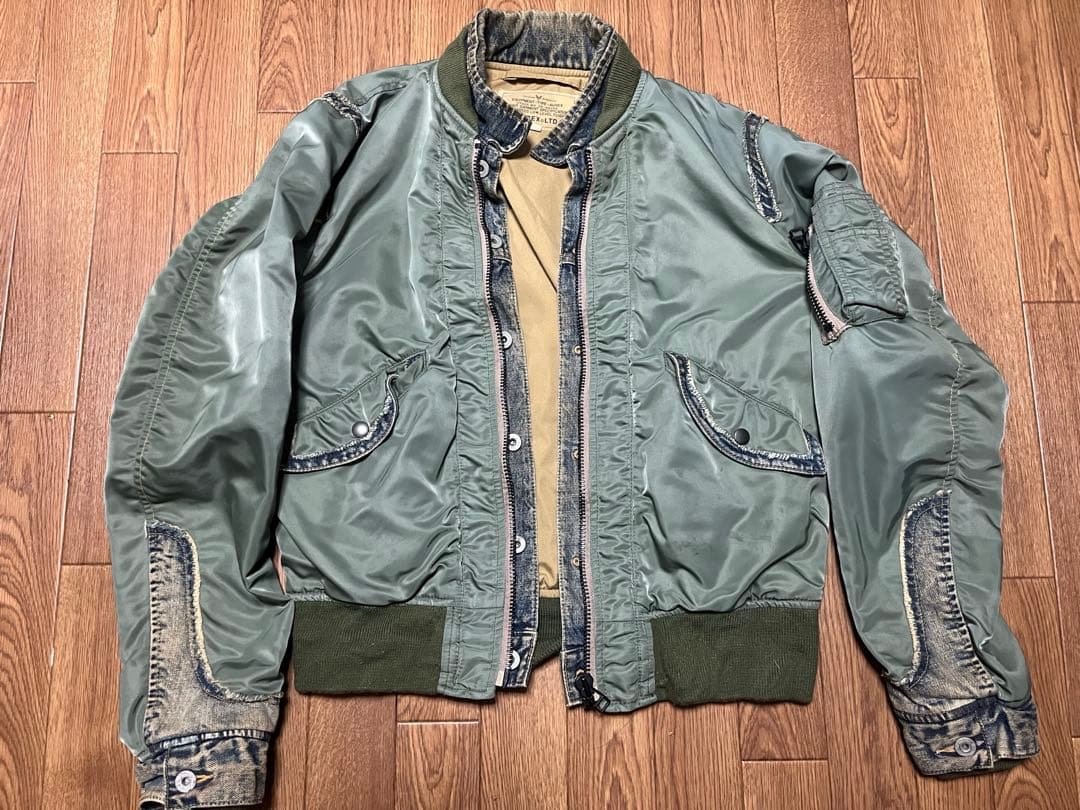 AVIREX MA-1 デニム ジャケット