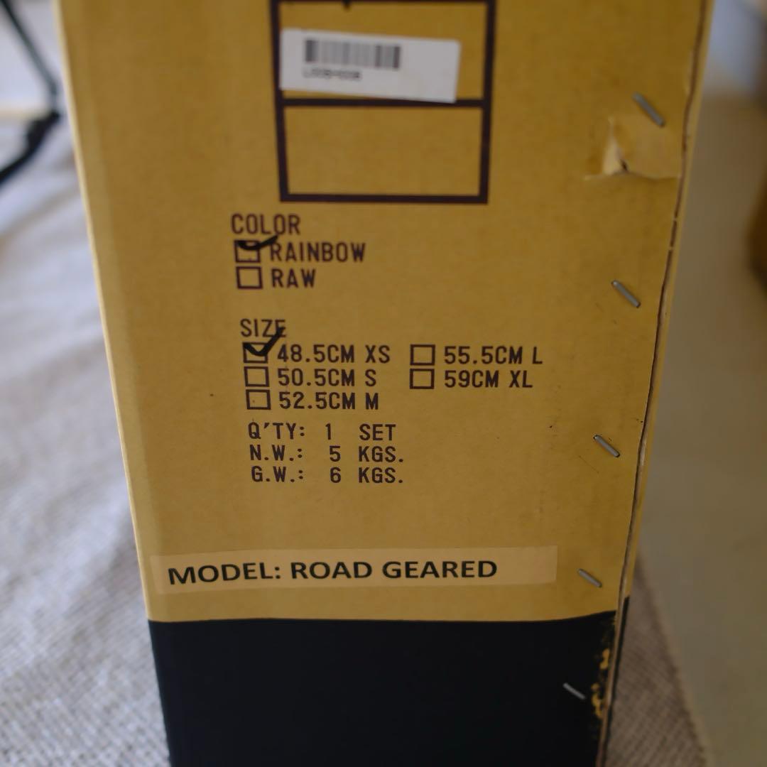 MASH フレーム ALL ROAD BLACK RAINBOW XS