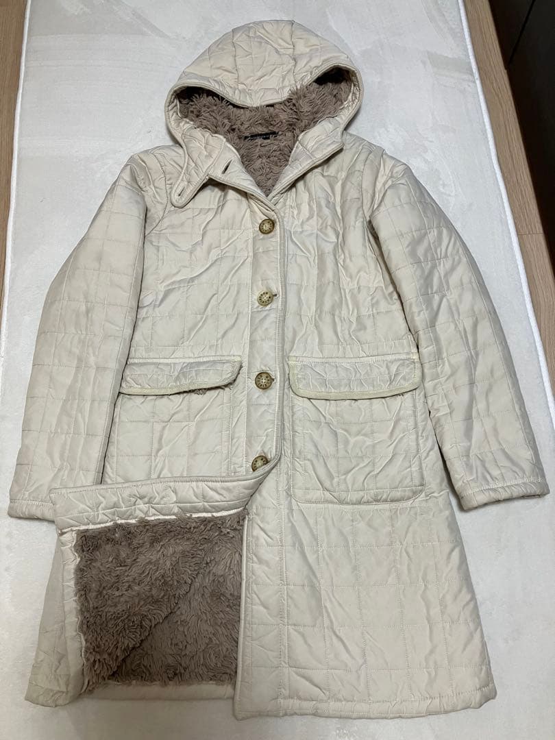 マッキントッシュ　スコットランド英国製キルティングコート裏ボア　美品　M〜L