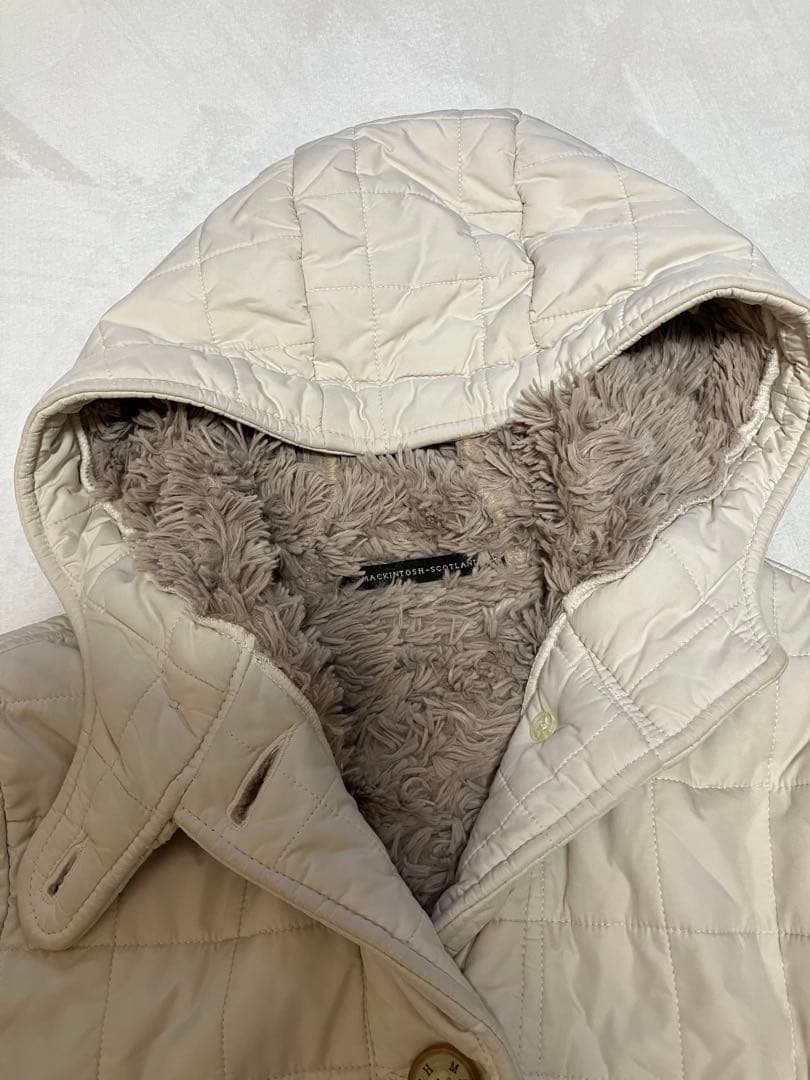 マッキントッシュ　スコットランド英国製キルティングコート裏ボア　美品　M〜L