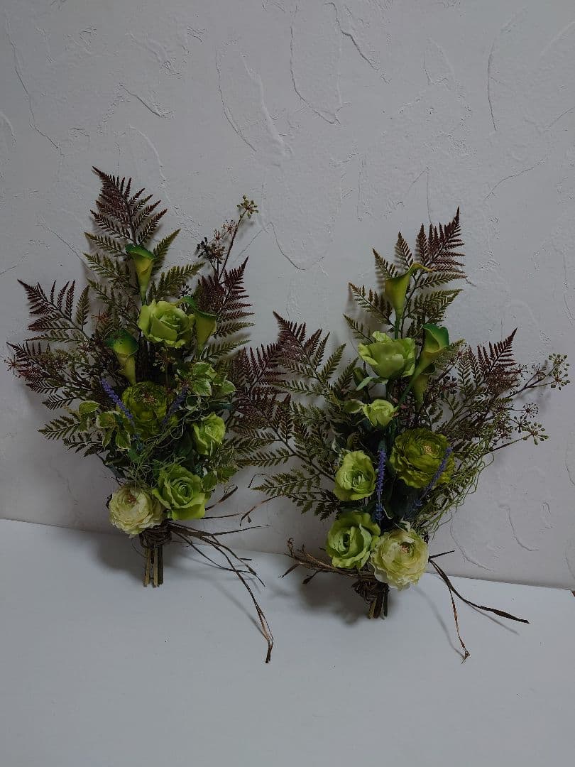 【2束】造花 ブーケ フラワー flower ウエディングブーケ 植物 緑