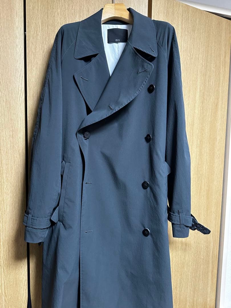 ES:S ダークグレー 定番トレンチコート