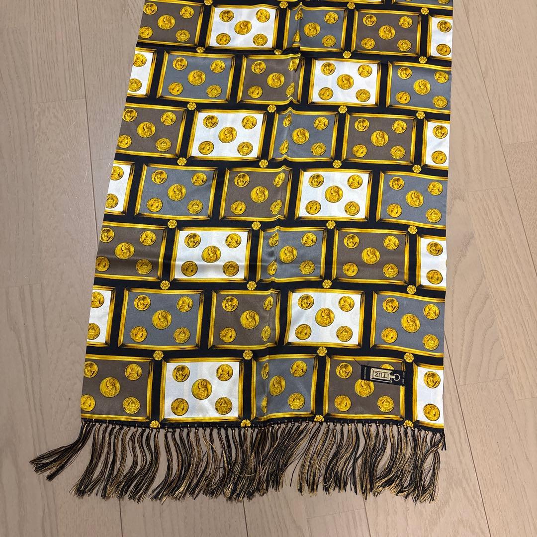 Zilli シルク100% マフラー 柄