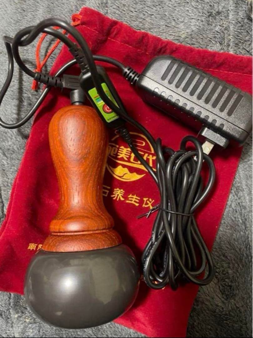 新品　ベン石Ｑ　温熱機器　マッサージ　収納ポーチ　エステ　ホットストーン　経絡