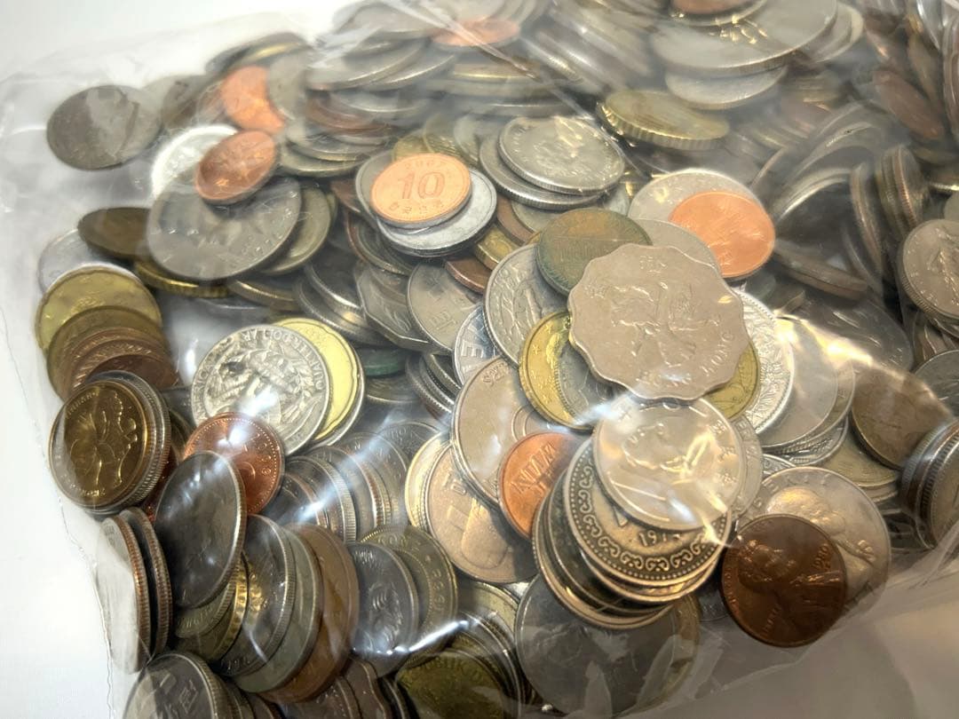 【約2.5kg】外国 外貨 大量 まとめ売り