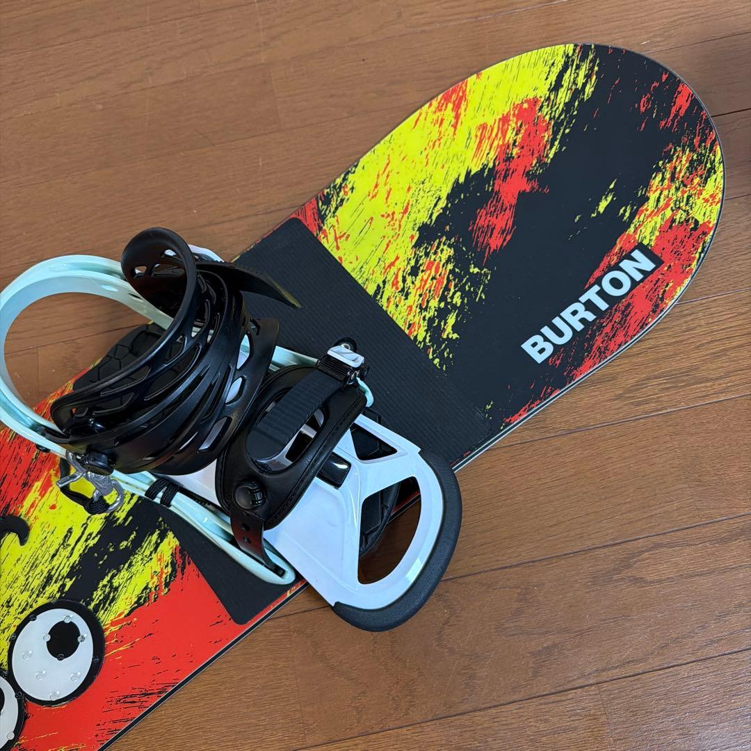 【美品】バートン キッズ スノーボード 3点 板:120cm、ブーツ：24cm
