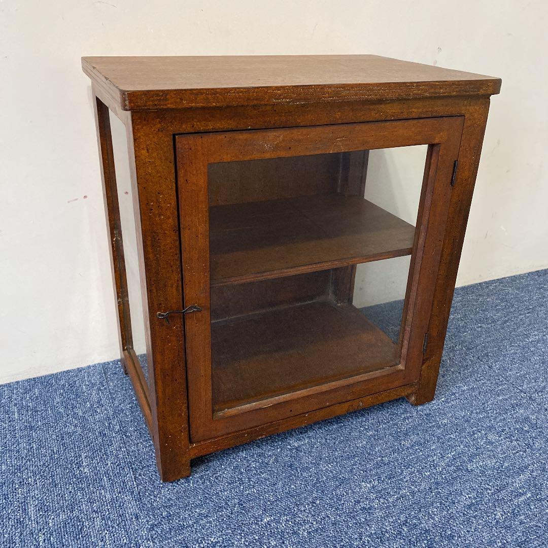 雑貨スパイス　アンティークガラスキャビネット　キッチン　spice家具棚　ラック