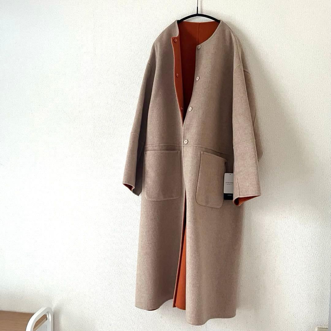 新品 B.C STOCK S120ブレンドリバーシブルコート M ベージュ