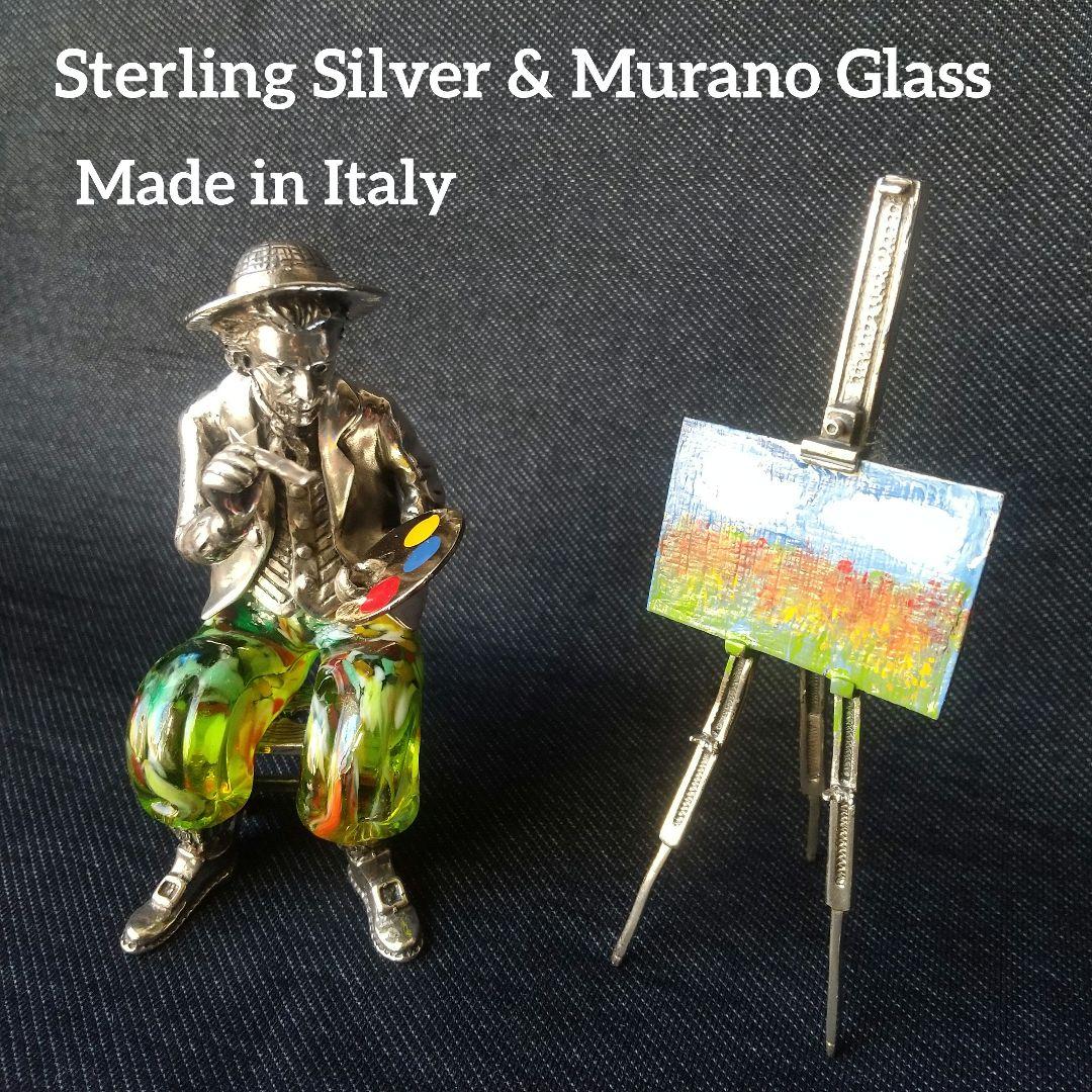 Pagliacci D'Argento　スターリングシルバー&ヴェネチアンガラス