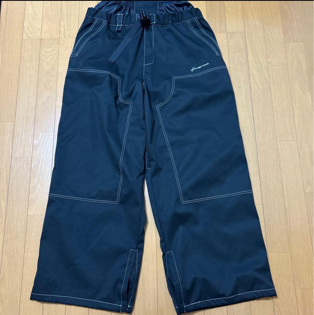 ハイマスマニア　ステッチ　スノーボードウェア　上下セット　Lサイズ　ブラック