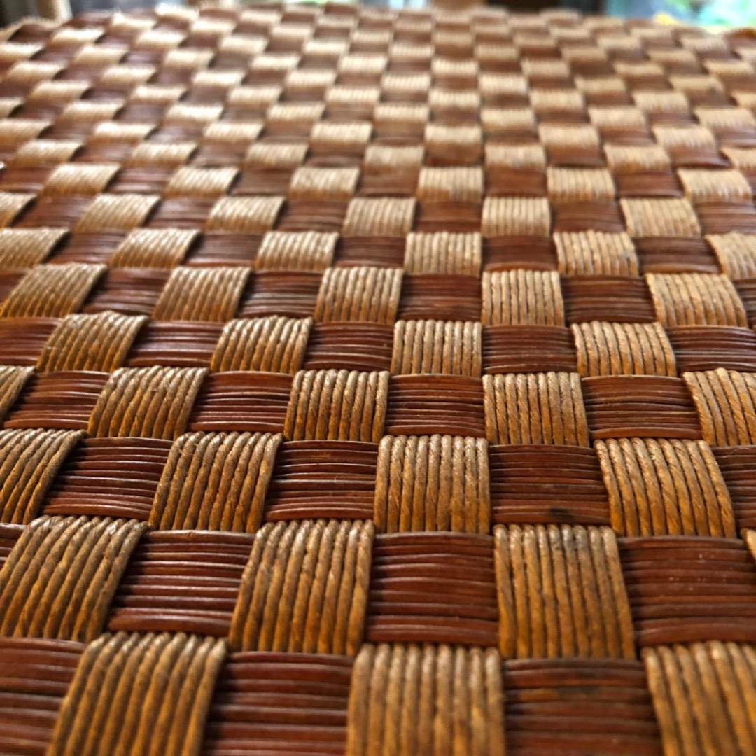 【昭和レトロ】サイドテーブル　木製　机　ディスプレイ　アンティーク　蚤の市