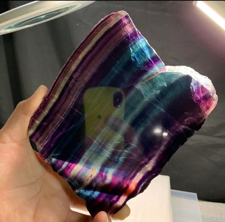 ALLSALE☆超透明☆美グラデーション・フローライト プレート