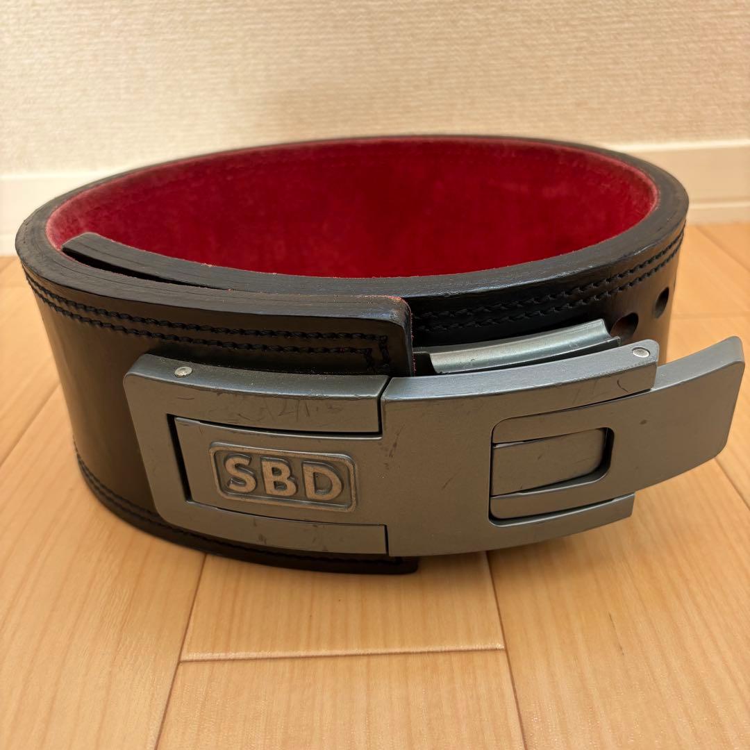 SBD パワーベルト 黒/赤 sサイズ