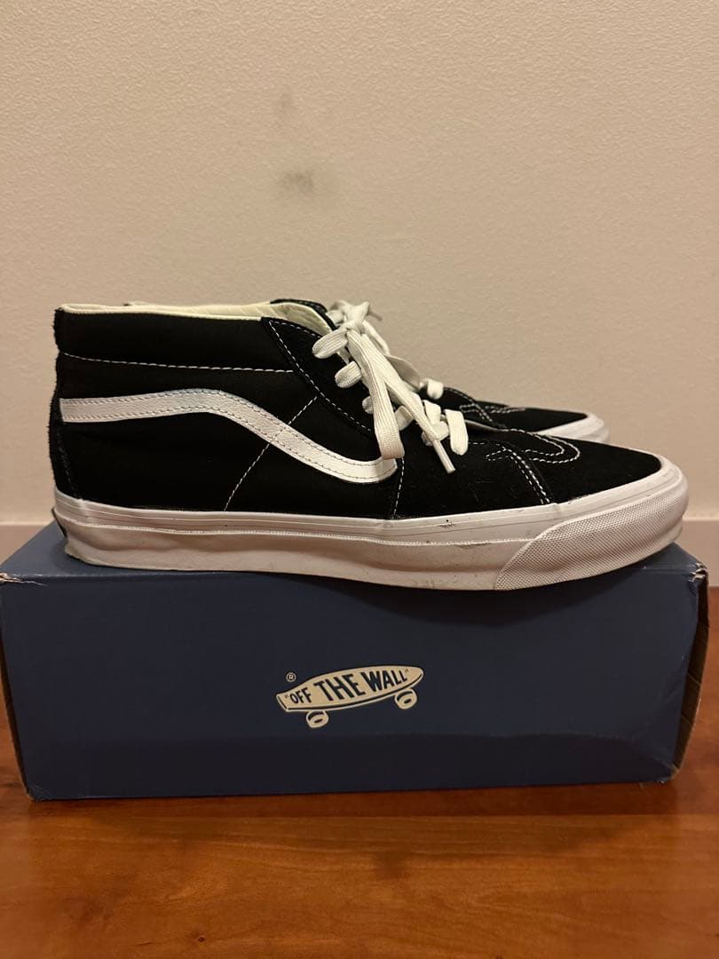 キムタク着用！Vans premium スケートミッド　ブラック　スケハイ