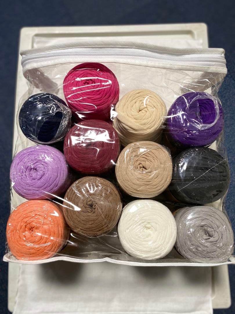 ハンドメイド用 ファブリックヤーン 10玉セット カラフル 未使用