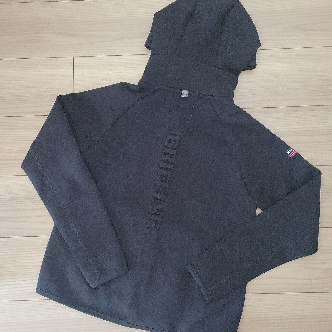 美品❤BRIEFING フード付きウォームダブルジップジャケット☆ブラック