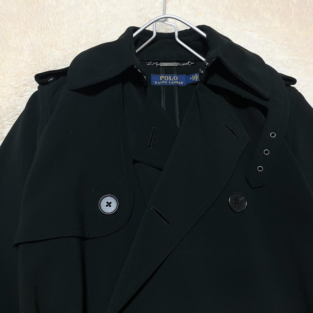 極美品✨ POLO RALPH LAUREN トレンチコート ベルテッド 黒