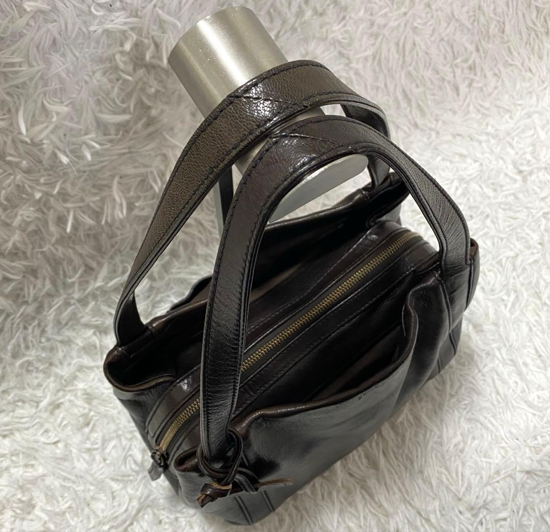 人気商品✨genten ゴートベーシック ミドルトート バッグ　レザー　山羊革