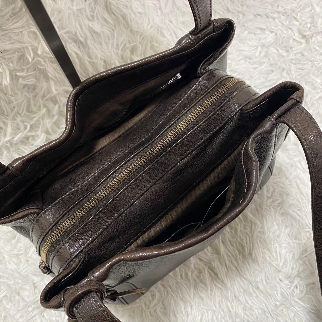 人気商品✨genten ゴートベーシック ミドルトート バッグ　レザー　山羊革