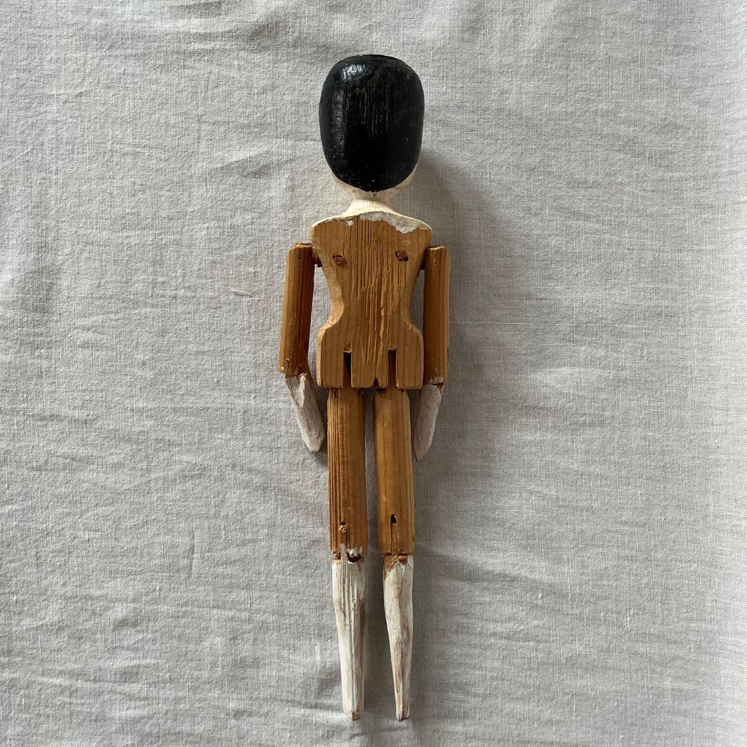 アンティーク　ペグドール　ウッデンドール