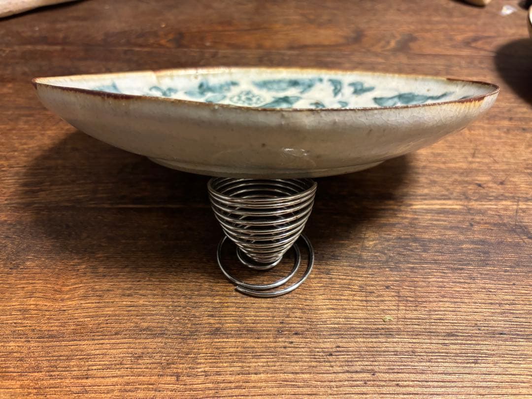 新品未使用 希少 コウホ窯 市野吉記 楕円皿 2皿セット