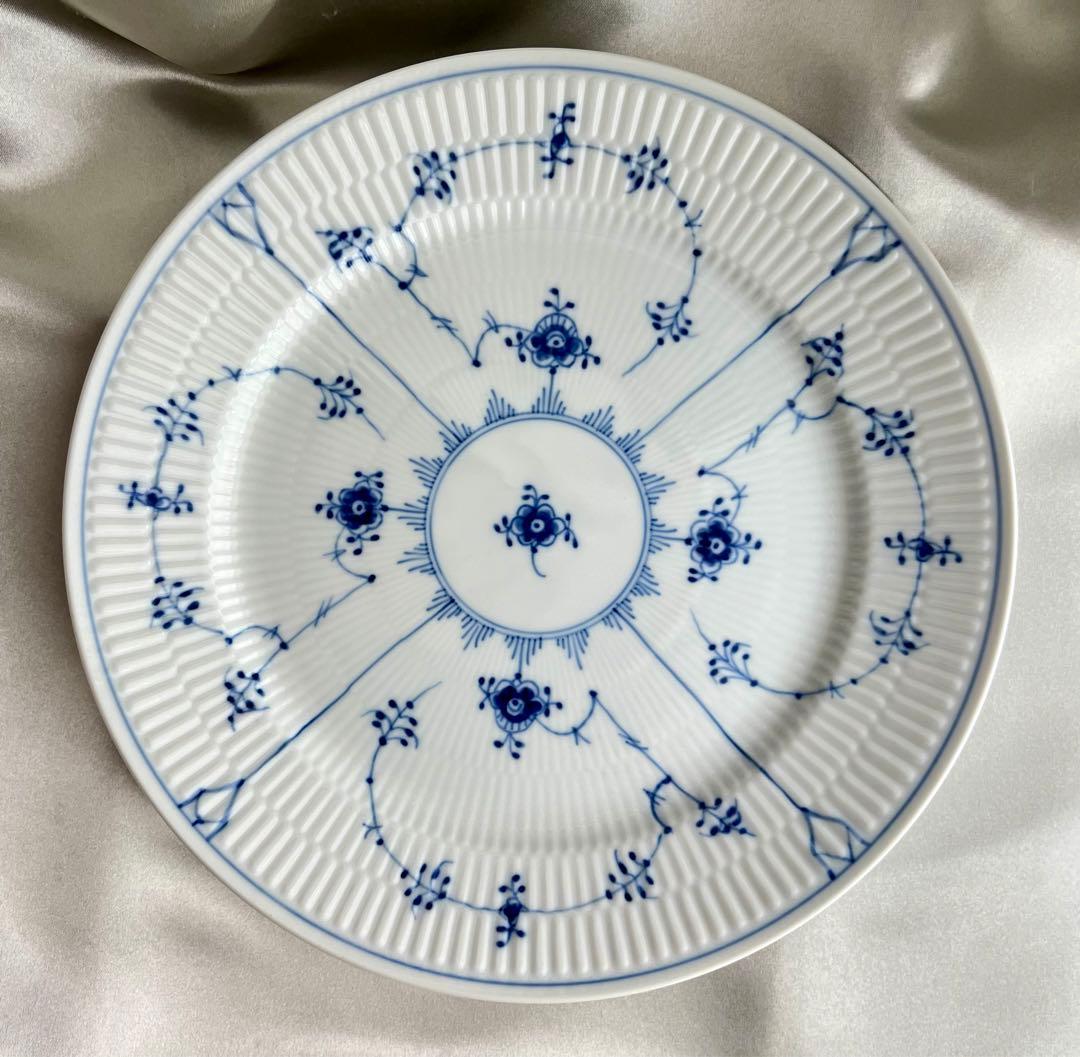 【未使用】ロイヤルコペンハーゲン★ブルーフルーテッドプレイン　プレート27㎝