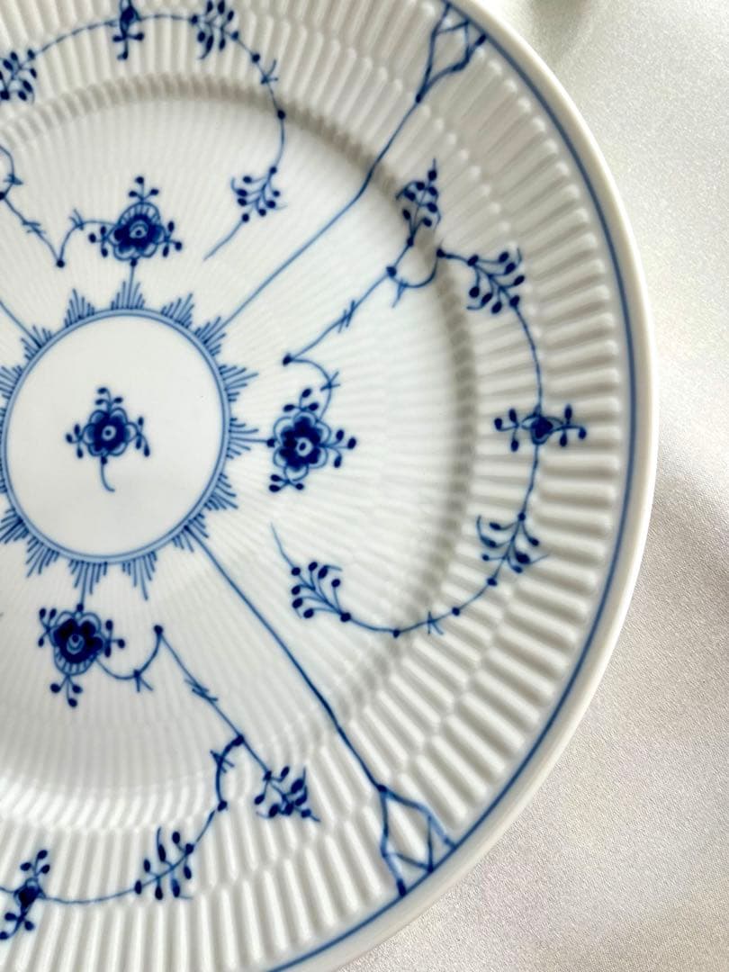 【未使用】ロイヤルコペンハーゲン★ブルーフルーテッドプレイン　プレート27㎝