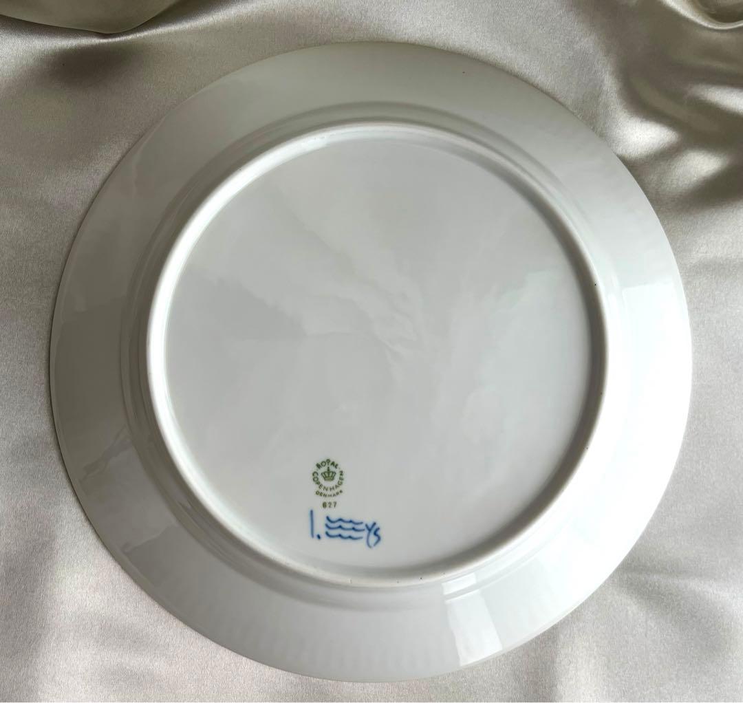 【未使用】ロイヤルコペンハーゲン★ブルーフルーテッドプレイン　プレート27㎝
