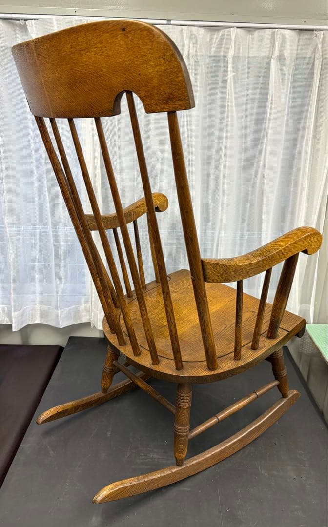 ヴィンテージ ロッキングチェア 飛騨産業 キツツキマーク 旧ロゴ